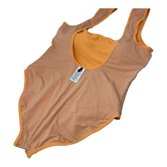 J Crew Clementine Rib Square Neck 1 Piece Swimsuit Modest Lined Removable Pad 16 - Picture 4 of 13